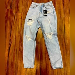 Extreme Ripped Mom High Waisted Jeans